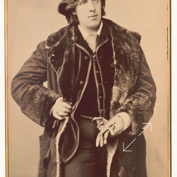 Oscar Wilde 1882 Number 5 by Sarony
